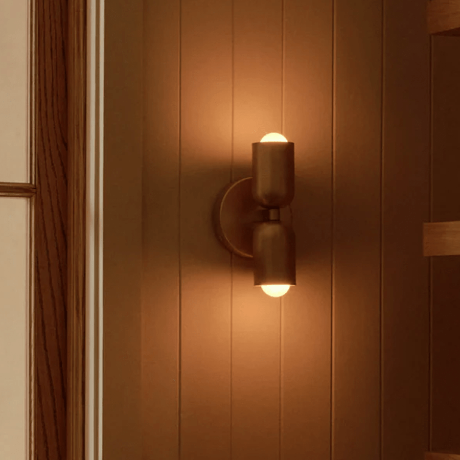 DOUBLE SCONCE CORAL CREAM - DYKE & DEAN