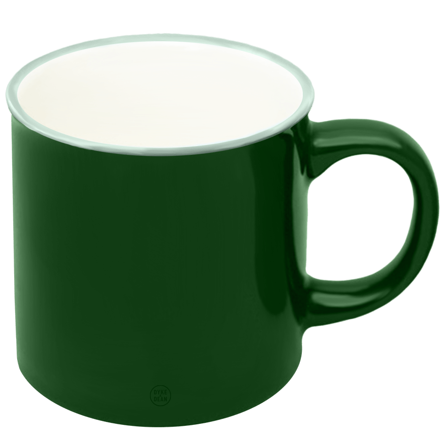 DYKE & DEAN CERAMIC COFFEE TEA MUG GREEN - DYKE & DEAN