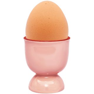 DYKE & DEAN CERAMIC EGG CUP PINK RED RIM - DYKE & DEAN