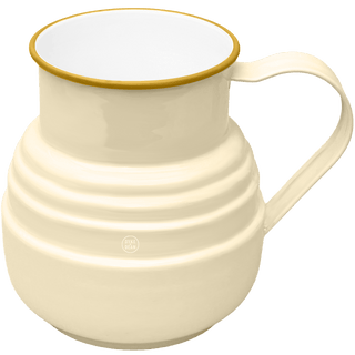 DYKE & DEAN ENAMEL STEPPED JUG IVORY - DYKE & DEAN