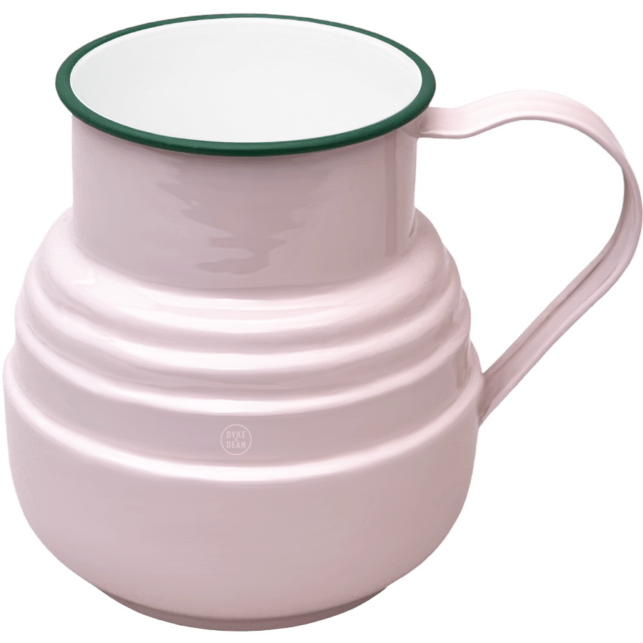 DYKE & DEAN ENAMEL STEPPED JUG PINK - DYKE & DEAN