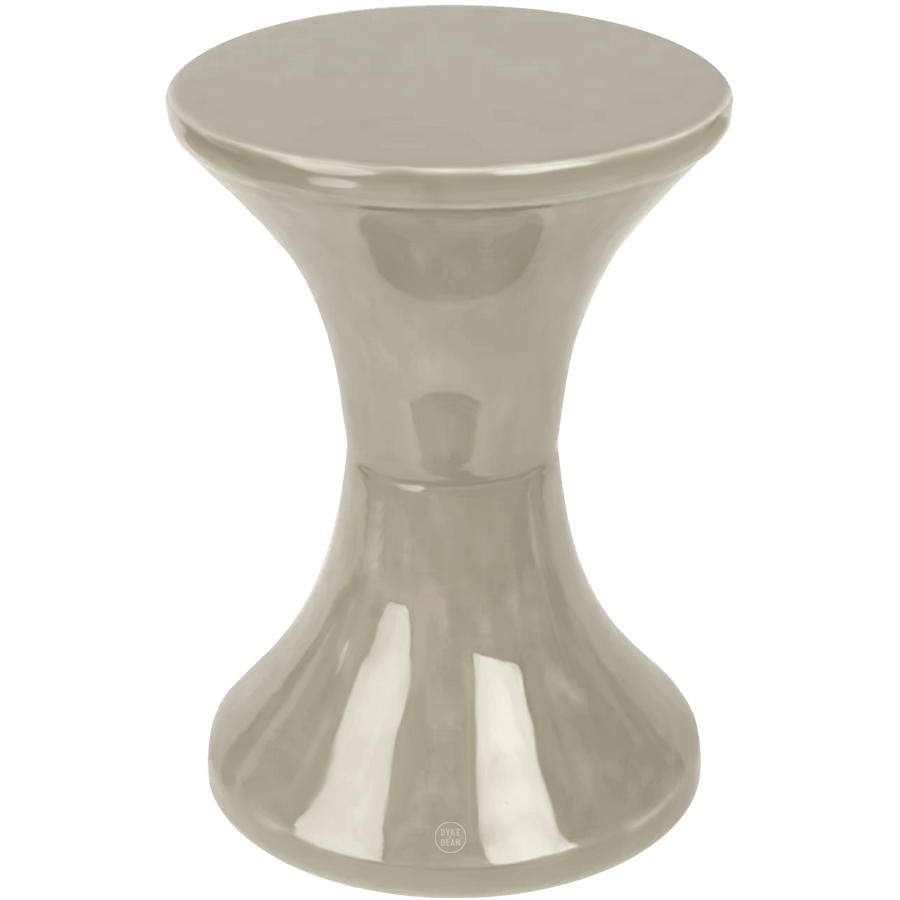 DYKE & DEAN TAM TAM STOOL ENAMEL METAL NUDE - DYKE & DEAN