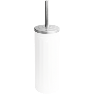 DYKE & DEAN WHITE TOILET BRUSH AND HOLDER - DYKE & DEAN
