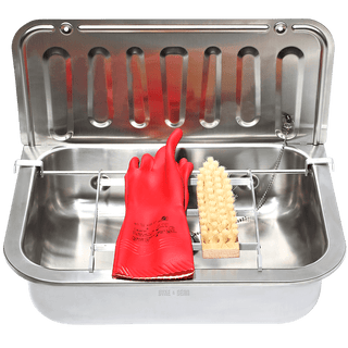 ENAMEL BUCKET SINK RACK - DYKE & DEAN