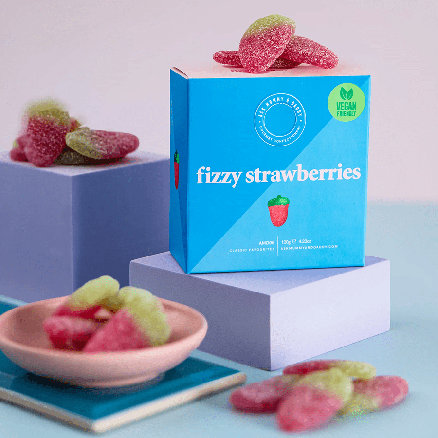 FIZZY STRAWBERRIES GIFTBOX - DYKE & DEAN