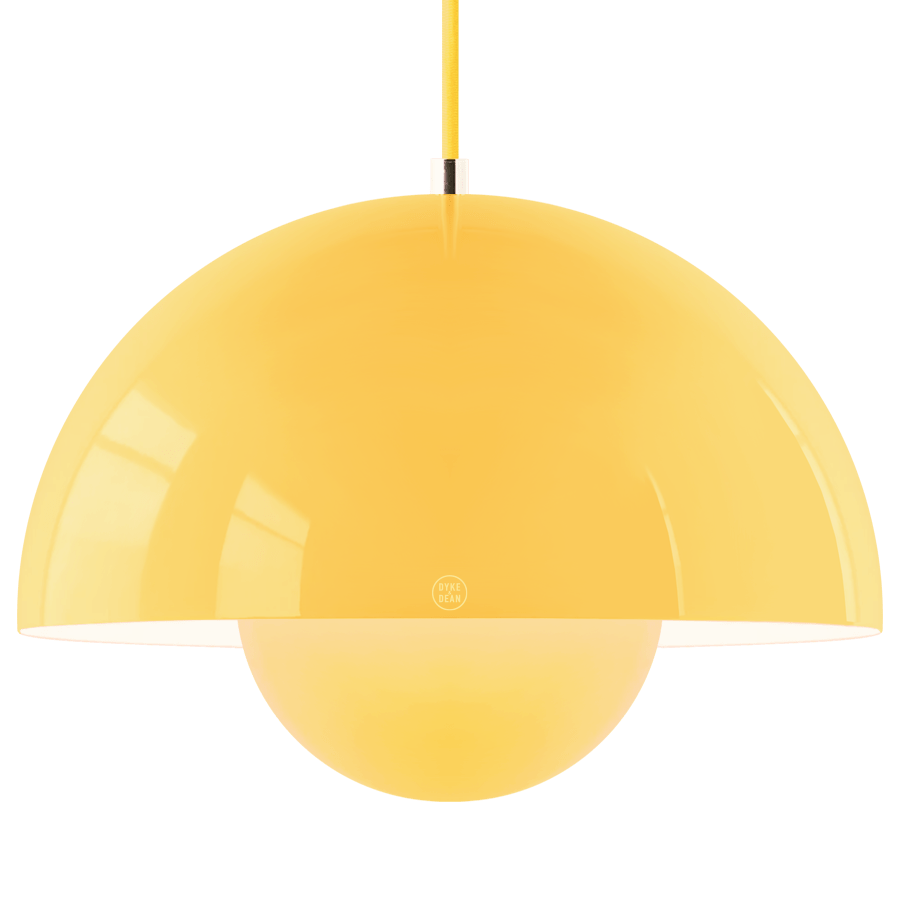 FLOWERPOT PENDANT LAMP YELLOW - DYKE & DEAN