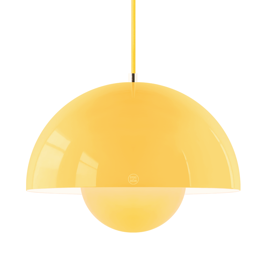 FLOWERPOT PENDANT LAMP YELLOW - DYKE & DEAN