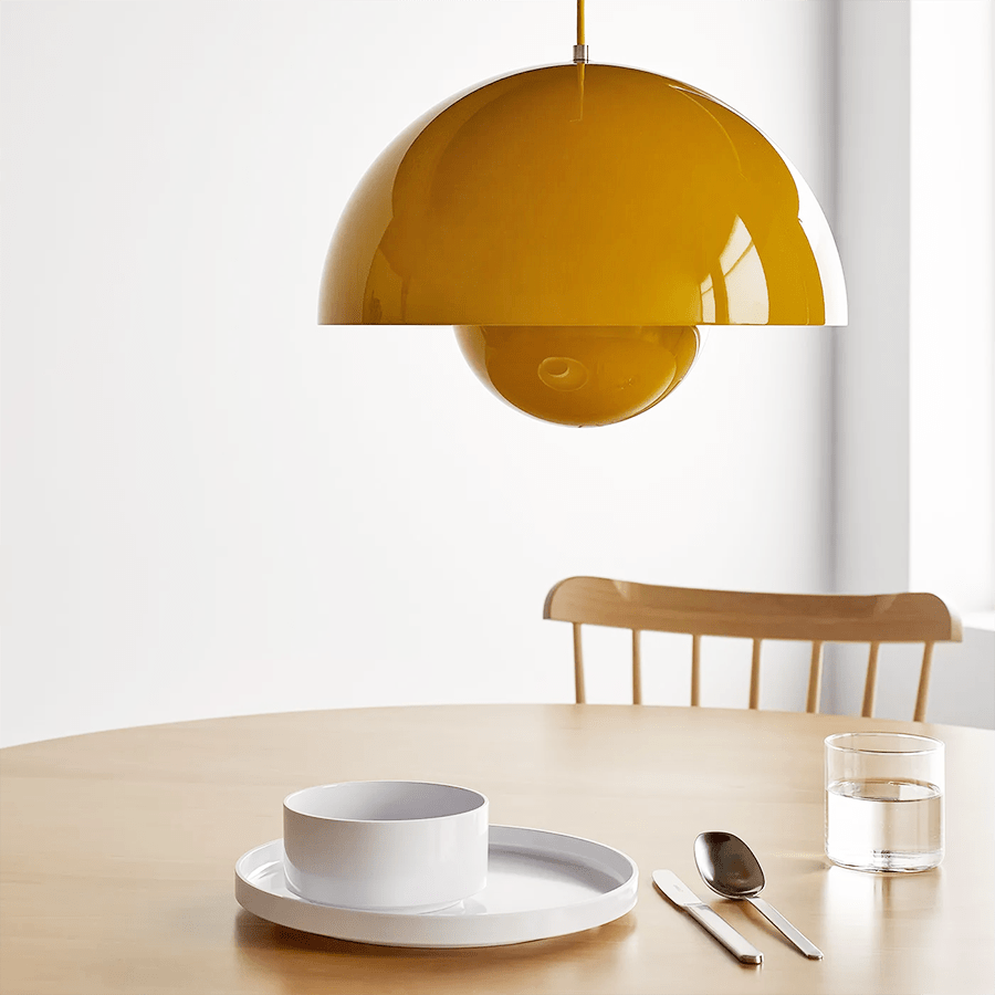 FLOWERPOT PENDANT LAMP YELLOW - DYKE & DEAN