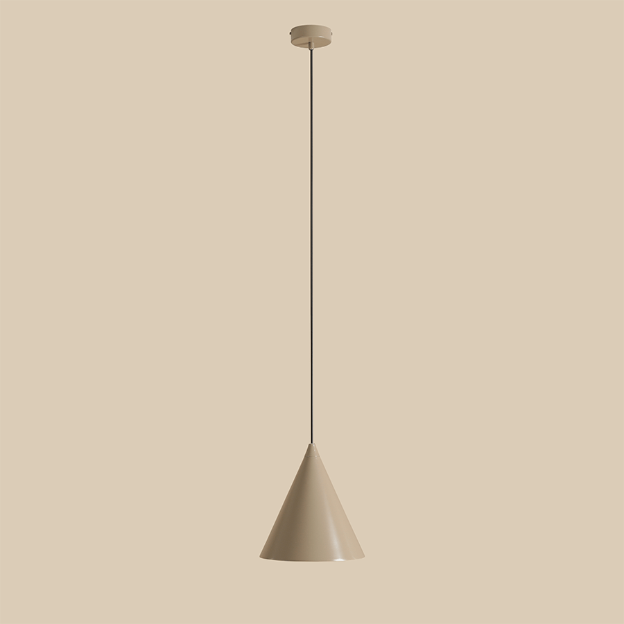 FORM CONE PENDANT SHADE LIGHT BEIGE - DYKE & DEAN