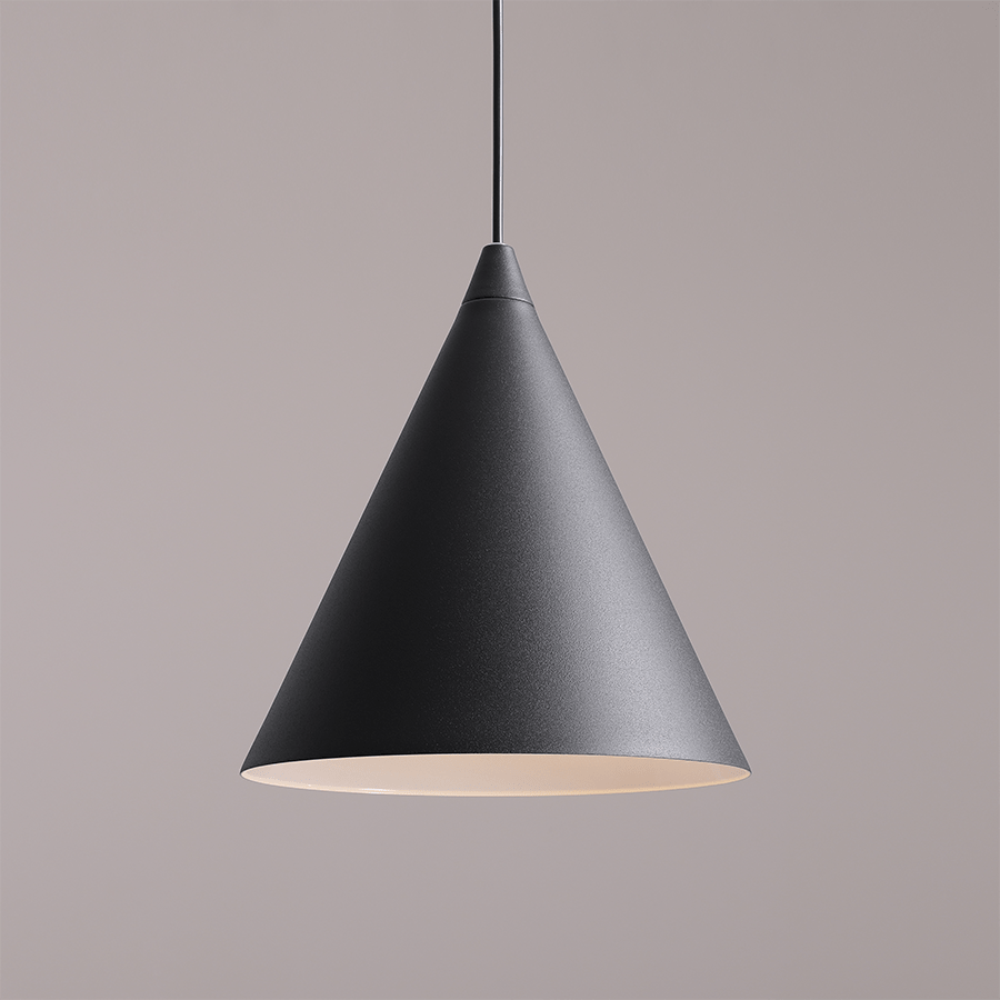 FORM CONE PENDANT SHADE LIGHT BLACK - DYKE & DEAN