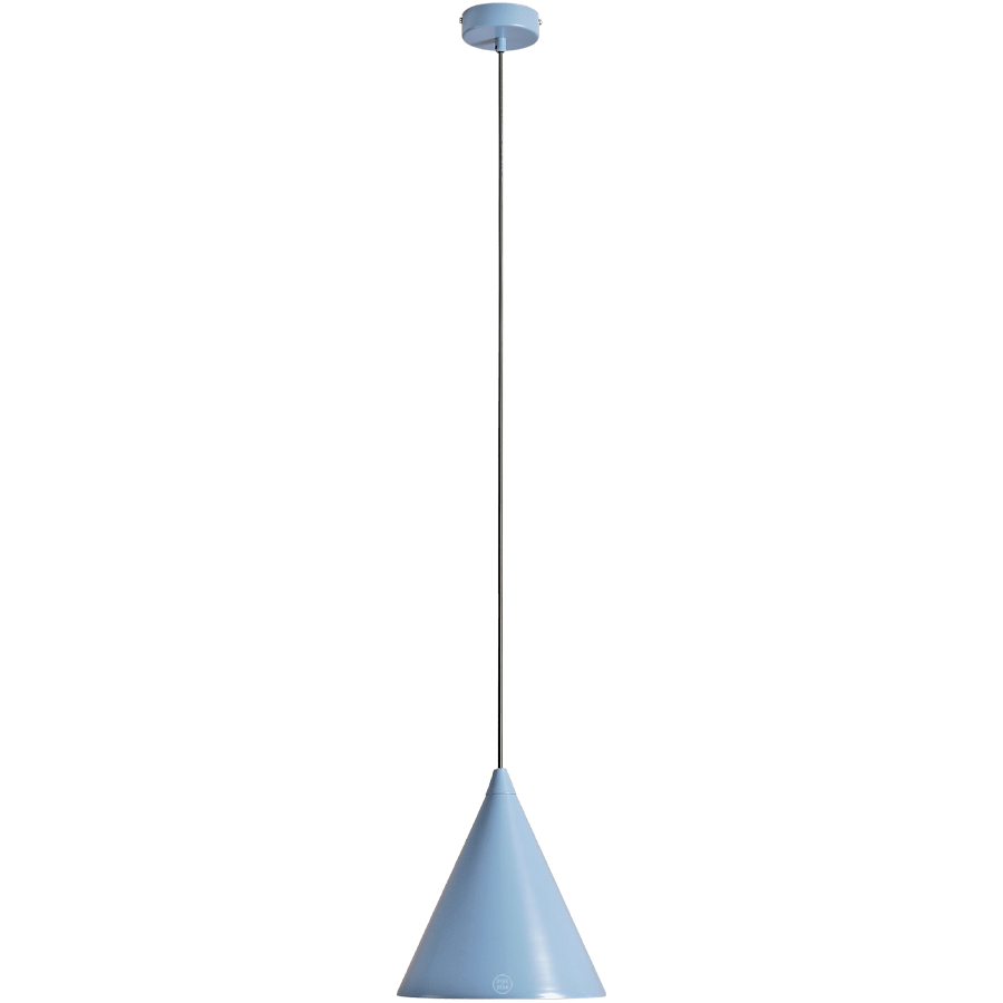 FORM CONE PENDANT SHADE LIGHT DUSTY BLUE - DYKE & DEAN