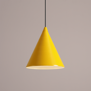 FORM CONE PENDANT SHADE LIGHT MUSTARD - DYKE & DEAN