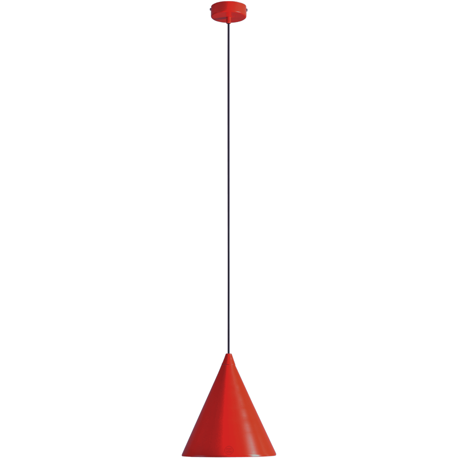 FORM CONE PENDANT SHADE LIGHT RED WINE - DYKE & DEAN