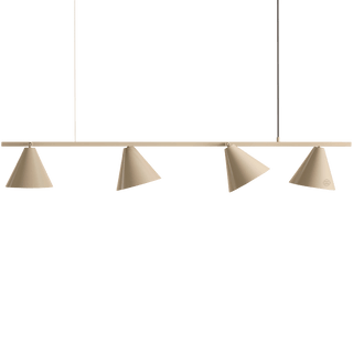 FORM CONE SHADE PENDANT BAR STRIP LIGHT BEIGE - DYKE & DEAN