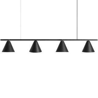 FORM CONE SHADE PENDANT BAR STRIP LIGHT BLACK - DYKE & DEAN