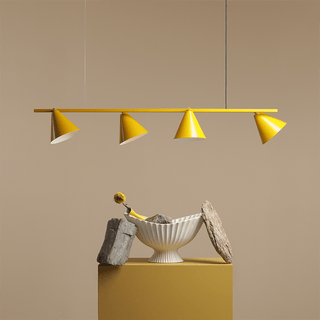 FORM CONE SHADE PENDANT BAR STRIP LIGHT MUSTARD - DYKE & DEAN