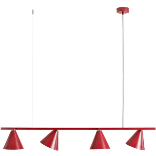 FORM CONE SHADE PENDANT BAR STRIP LIGHT RED WINE - DYKE & DEAN