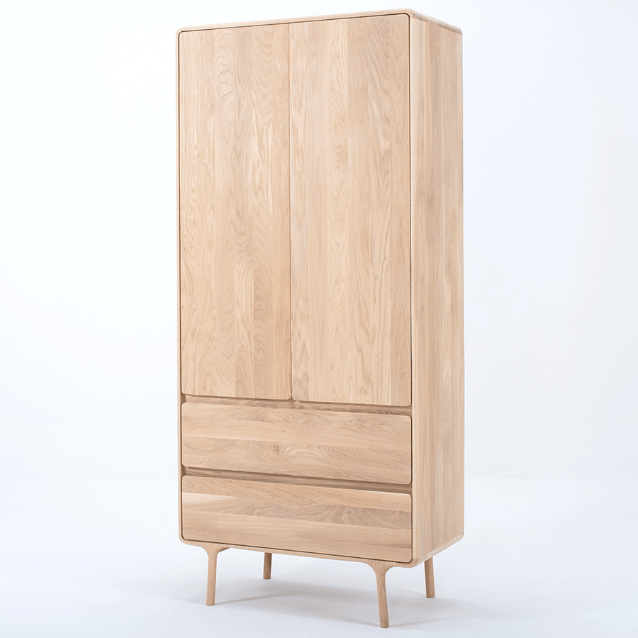 GAZZDA FAWN WARDROBE OAK - DYKE & DEAN