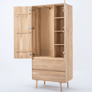 GAZZDA FAWN WARDROBE OAK - DYKE & DEAN