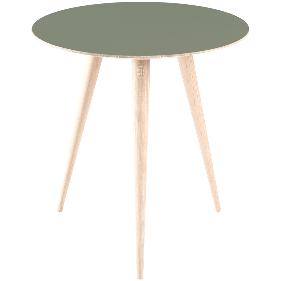 GAZZDA ROUND ARP TABLE WHITE OAK 45CM - DYKE & DEAN