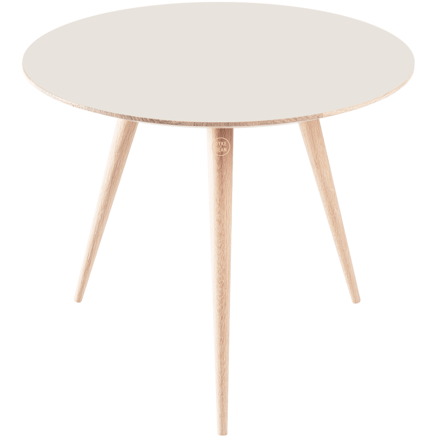 GAZZDA ROUND STAFA TABLE WHITE OAK 90CM - DYKE & DEAN