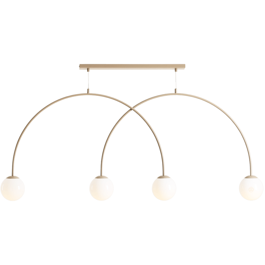 GLOBE HANGING CEILING LIGHT 4 BEIGE - DYKE & DEAN