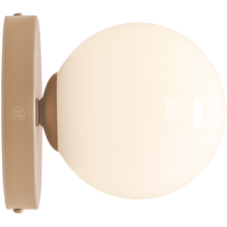 GLOBE OPAL WALL CEILING LIGHT BEIGE - DYKE & DEAN