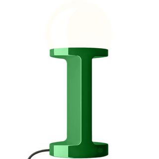 HABEA CERAMIC TABLE LIGHT OPAL GLASS GREEN - DYKE & DEAN