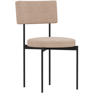 HKLIVING DINING CHAIR BLACK & MORDEN BEIGE - DYKE & DEAN