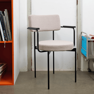 HKLIVING DINING CHAIR BLACK & MORDEN BEIGE - DYKE & DEAN