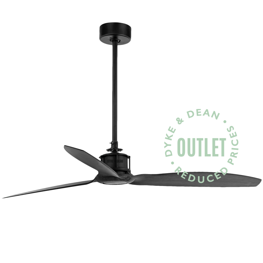 INDUSTRIAL BLACK CEILING FAN OUTLET - DYKE & DEAN