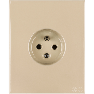 KATY PATY PORCELAIN PLATE EURO WALL SOCKET SAND - DYKE & DEAN