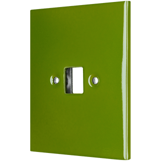 KATY PATY PORCELAIN PLATE PC/ USB WALL SOCKET GREEN - DYKE & DEAN