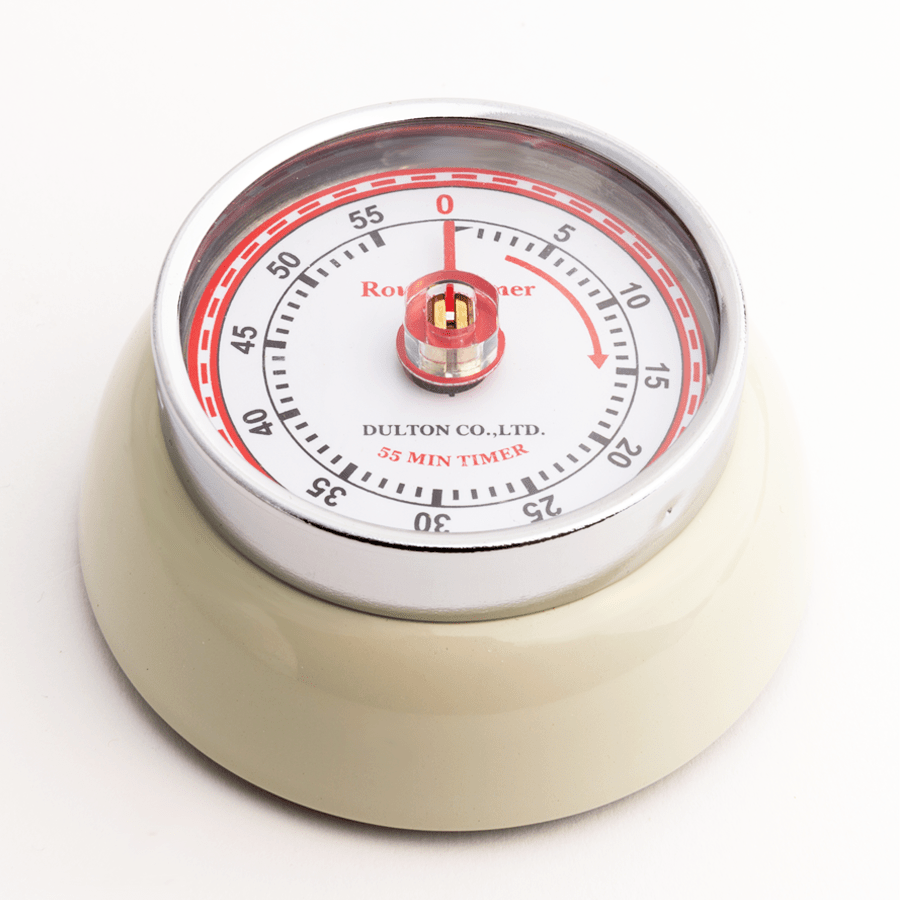 KITCHEN TIMER WITH MAGNET IVORY - DYKE & DEAN