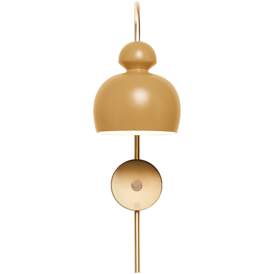 MOBO CERAMIC SWAN WALL LIGHT BRASS - DYKE & DEAN