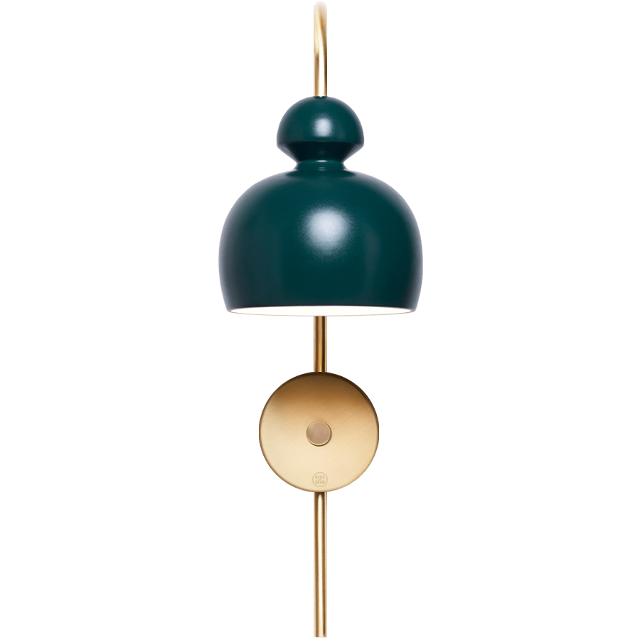 MOBO CERAMIC SWAN WALL LIGHT BRASS - DYKE & DEAN