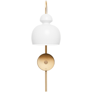 MOBO CERAMIC SWAN WALL LIGHT BRASS - DYKE & DEAN