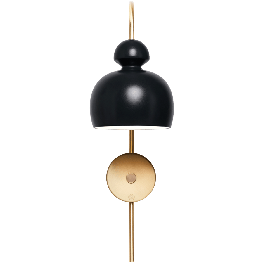 MOBO CERAMIC SWAN WALL LIGHT BRASS - DYKE & DEAN