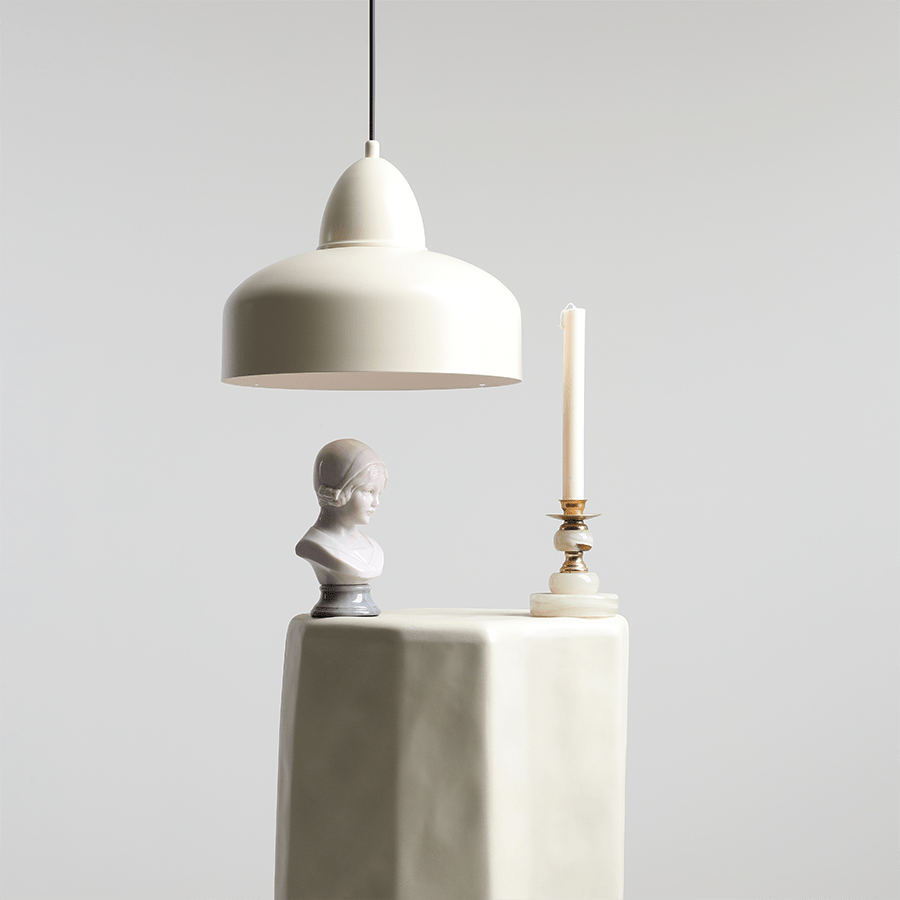 MODERN PENDANT SHADE LIGHT CREAM - DYKE & DEAN