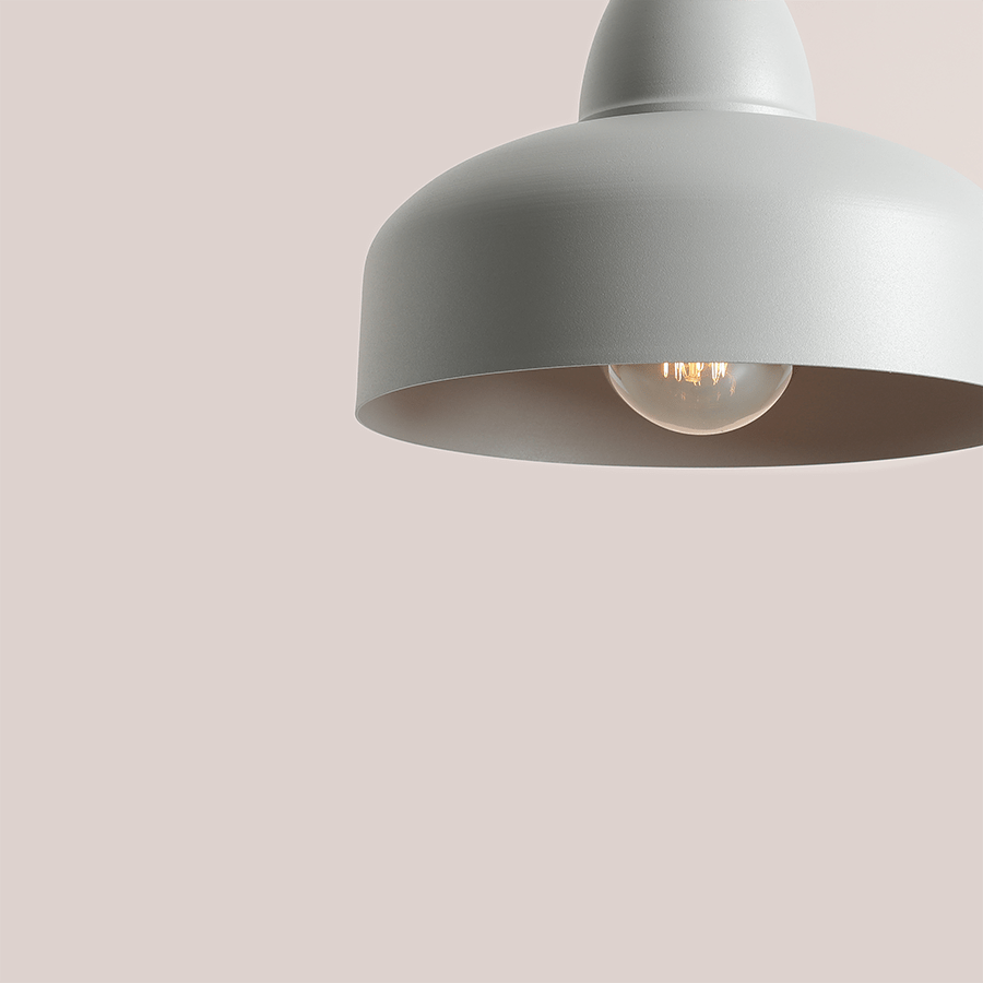 MODERN PENDANT SHADE LIGHT GREY - DYKE & DEAN