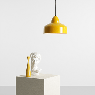 MODERN PENDANT SHADE LIGHT MUSTARD - DYKE & DEAN