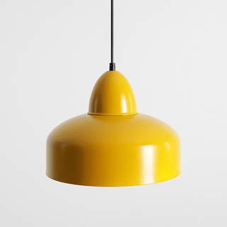 MODERN PENDANT SHADE LIGHT MUSTARD - DYKE & DEAN