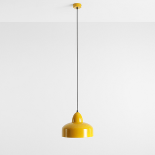 MODERN PENDANT SHADE LIGHT MUSTARD - DYKE & DEAN