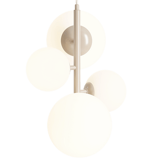 MULTI OPAL GLOBE BLOOM PENDANT LIGHT BEIGE - DYKE & DEAN