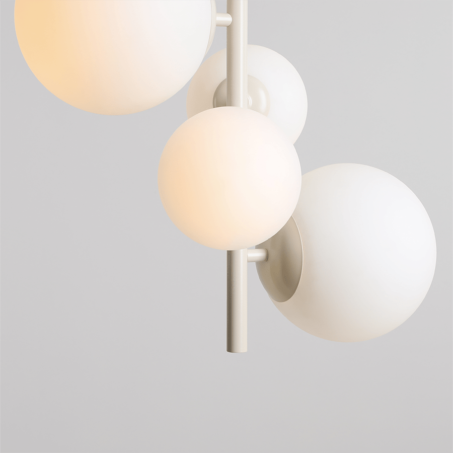 MULTI OPAL GLOBE BLOOM PENDANT LIGHT CREAM - DYKE & DEAN