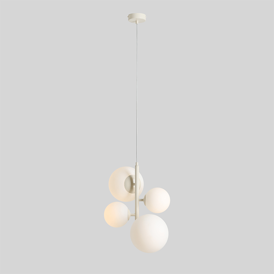 MULTI OPAL GLOBE BLOOM PENDANT LIGHT CREAM - DYKE & DEAN