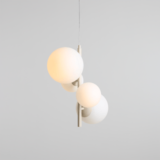 MULTI OPAL GLOBE BLOOM PENDANT LIGHT CREAM - DYKE & DEAN