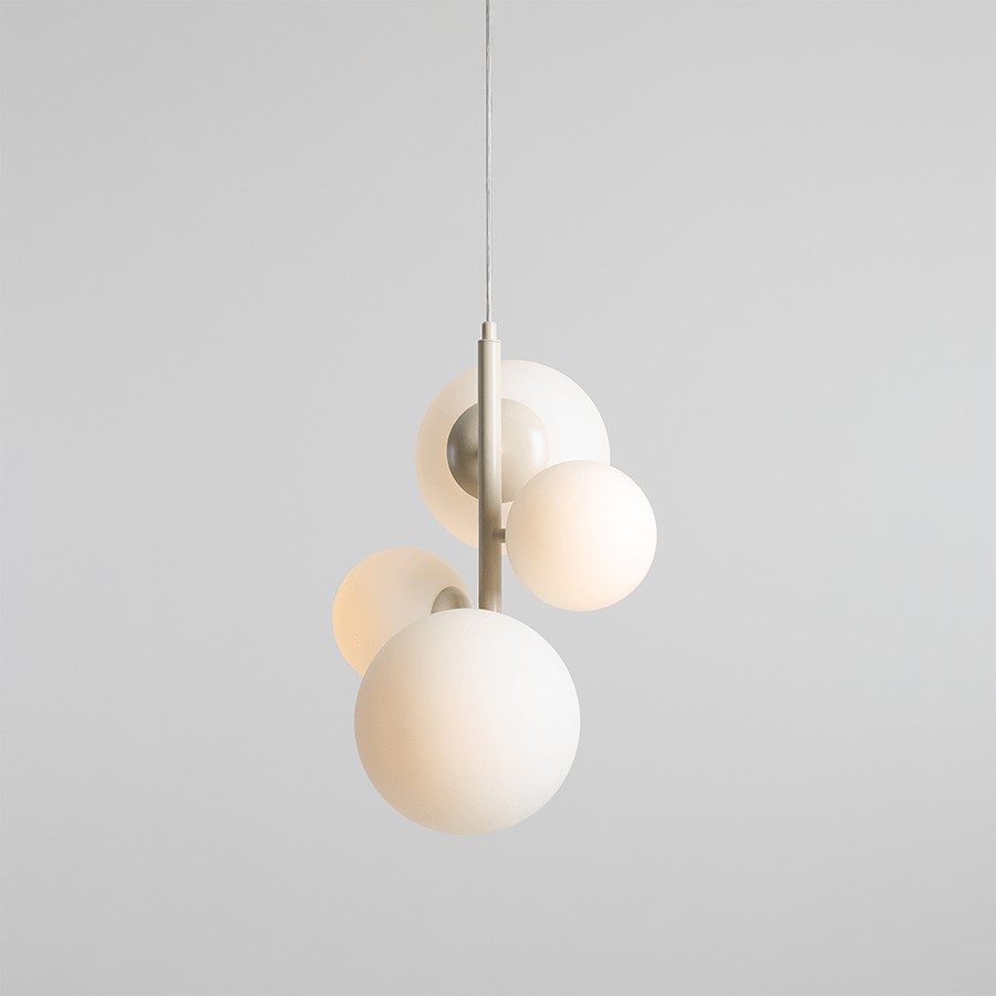 MULTI OPAL GLOBE BLOOM PENDANT LIGHT CREAM - DYKE & DEAN