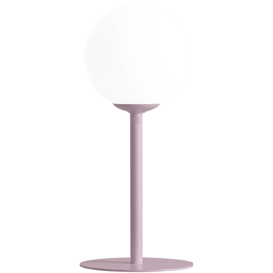 OPAL GLASS GLOBE SMALL TABLE LIGHT LILAC - DYKE & DEAN