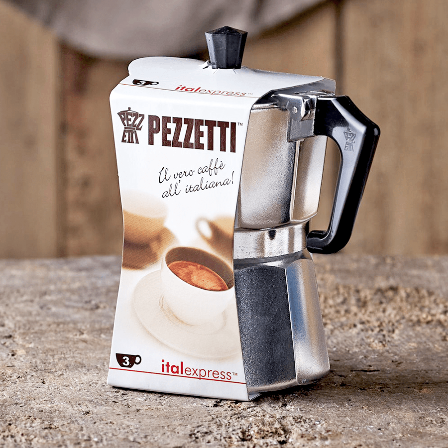 PEZZETTI ESPRESSO COFFEE MAKER RED 3 CUP - DYKE & DEAN